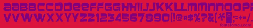 MBaveuse Font – Purple Fonts on Red Background