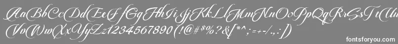 PateglamtScriptDemoVersion Font – White Fonts on Gray Background