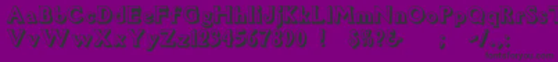 フォントFlug – 紫の背景に黒い文字