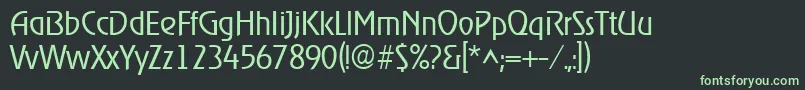 Шрифт RevellightRegular – зелёные шрифты на чёрном фоне