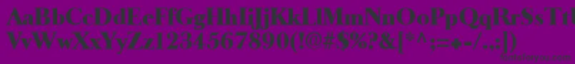 LongislandRegular Font – Black Fonts on Purple Background