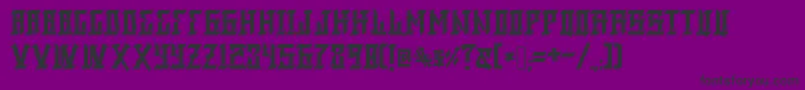 Fonte BlackmagicAspekhndz – fontes pretas em um fundo violeta