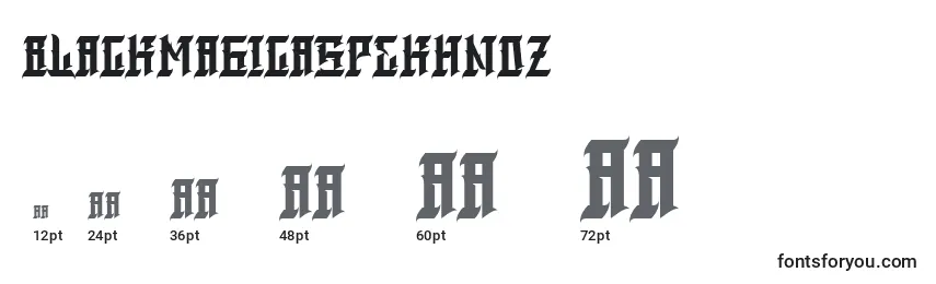 BlackmagicAspekhndz Font Sizes