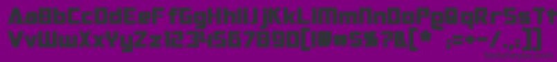 OptimusBold Font – Black Fonts on Purple Background