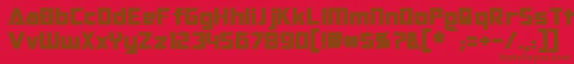 OptimusBold Font – Brown Fonts on Red Background
