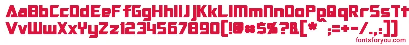 OptimusBold Font – Red Fonts