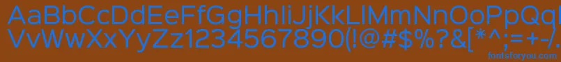 More about Sinkinsans400regular Font Sinkinsans400regular Font – Blue Fonts on Brown Background