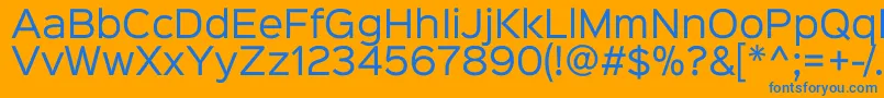 Подробнее о шрифте Sinkinsans400regular Шрифт Sinkinsans400regular – синие шрифты на оранжевом фоне