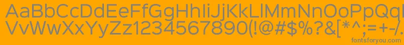 Sinkinsans400regular Font – Gray Fonts on Orange Background