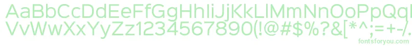 Sinkinsans400regular-Schriftart – Grüne Schriften auf weißem Hintergrund