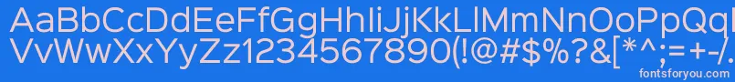 Sinkinsans400regular Font – Pink Fonts on Blue Background