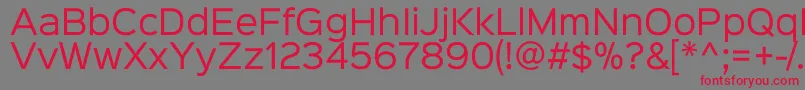 Sinkinsans400regular Font – Red Fonts on Gray Background