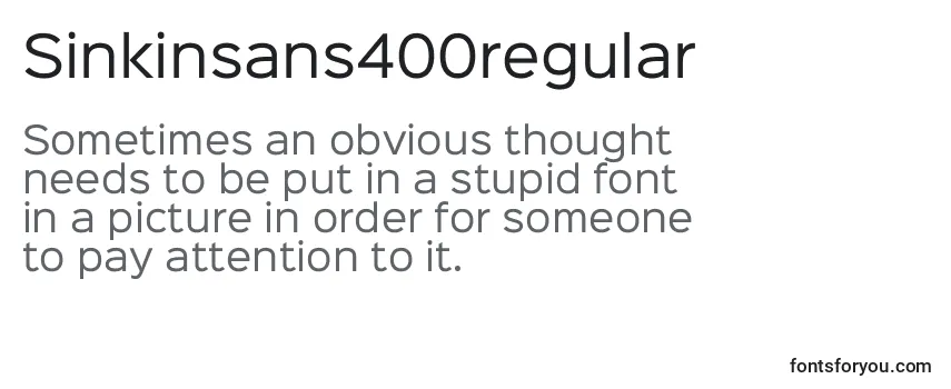 Sinkinsans400regular Font