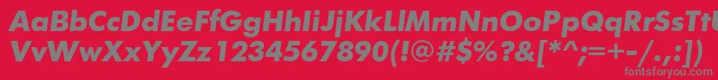 FuturisgttBolditalic Font – Gray Fonts on Red Background