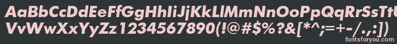 FuturisgttBolditalic Font – Pink Fonts on Black Background