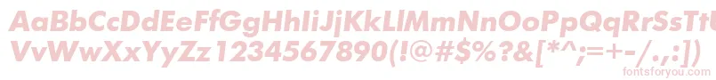 FuturisgttBolditalic Font – Pink Fonts on White Background