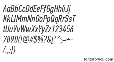  PfdintextcompproItalic font