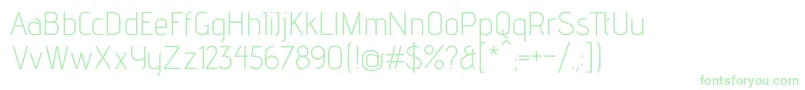 More about AdventproLight Font AdventproLight Font – Green Fonts on White Background
