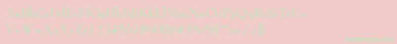 LeadNormal Font – Green Fonts on Pink Background