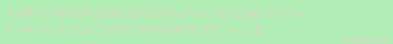 LeadNormal Font – Pink Fonts on Green Background