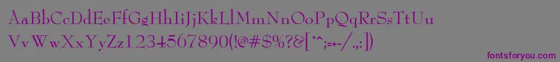 Шрифт LeadNormal – фиолетовые шрифты на сером фоне