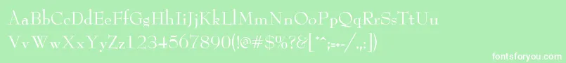 LeadNormal Font – White Fonts on Green Background