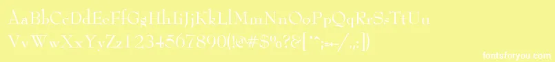 LeadNormal Font – White Fonts on Yellow Background