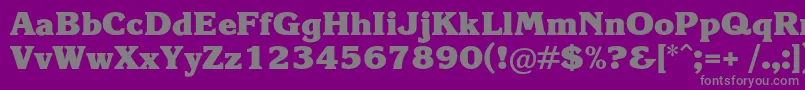 KareliacBold Font – Gray Fonts on Purple Background