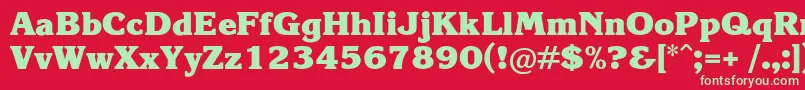More about KareliacBold Font KareliacBold Font – Green Fonts on Red Background