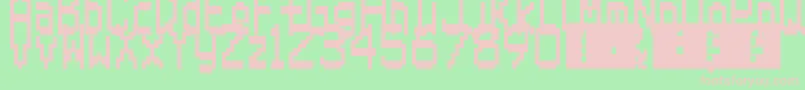 SuperMario64Ds Font – Pink Fonts on Green Background