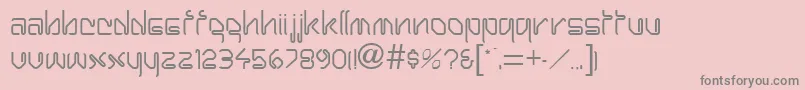 fuente HarrayRegular – Fuentes Grises Sobre Fondo Rosa