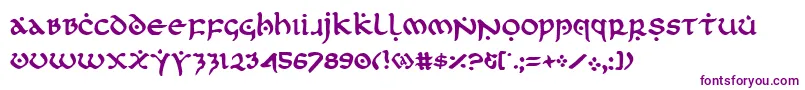 Firstv2-Schriftart – Violette Schriften auf weißem Hintergrund