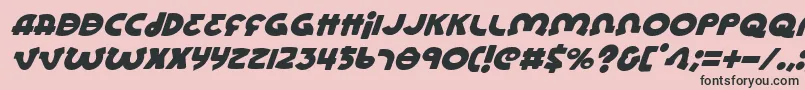 Lioneli-Schriftart – Schwarze Schriften auf rosa Hintergrund