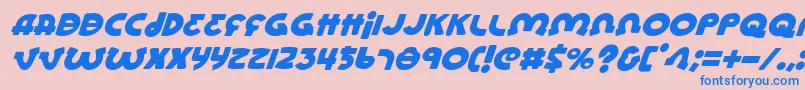 Шрифт Lioneli – синие шрифты на розовом фоне