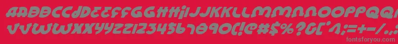 Lioneli Font – Gray Fonts on Red Background