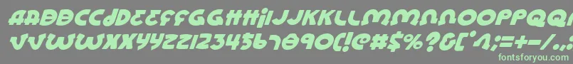 Lioneli-Schriftart – Grüne Schriften auf grauem Hintergrund
