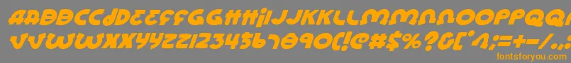 Lioneli Font – Orange Fonts on Gray Background