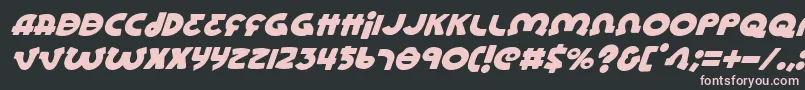 Шрифт Lioneli – розовые шрифты на чёрном фоне