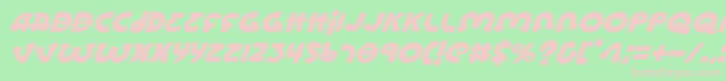 Lioneli Font – Pink Fonts on Green Background