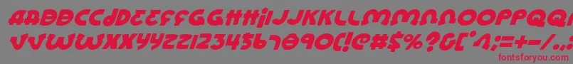 Lioneli-Schriftart – Rote Schriften auf grauem Hintergrund