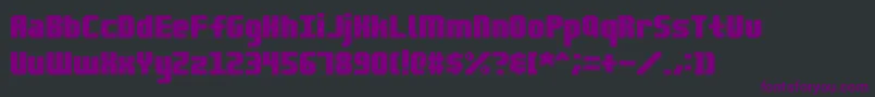 Blocktopia Font – Purple Fonts on Black Background