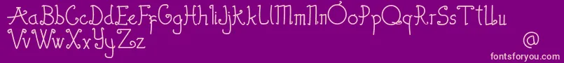 Thewambiresdemo Font – Pink Fonts on Purple Background