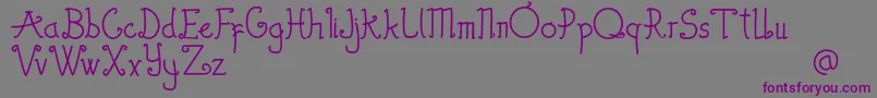 Шрифт Thewambiresdemo – фиолетовые шрифты на сером фоне