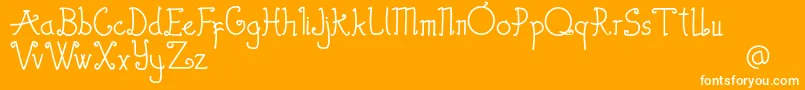 Thewambiresdemo Font – White Fonts on Orange Background