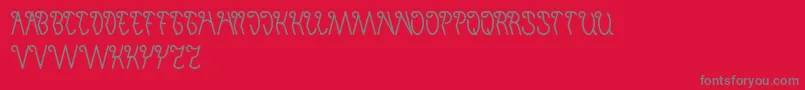 InvisibleMan Font – Gray Fonts on Red Background