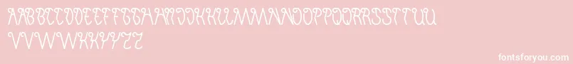 Шрифт InvisibleMan – белые шрифты на розовом фоне