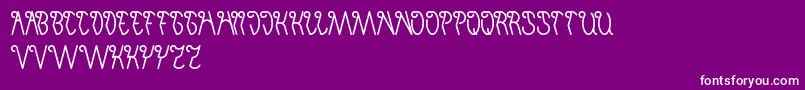 InvisibleMan Font – White Fonts on Purple Background