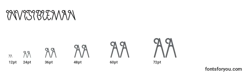 InvisibleMan Font Sizes