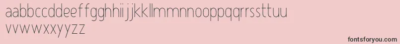 Atype1Light Font – Black Fonts on Pink Background