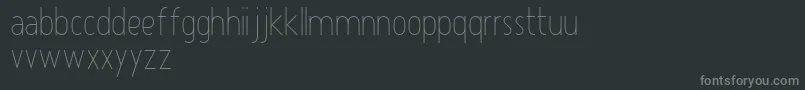 フォントAtype1Light – 黒い背景に灰色の文字